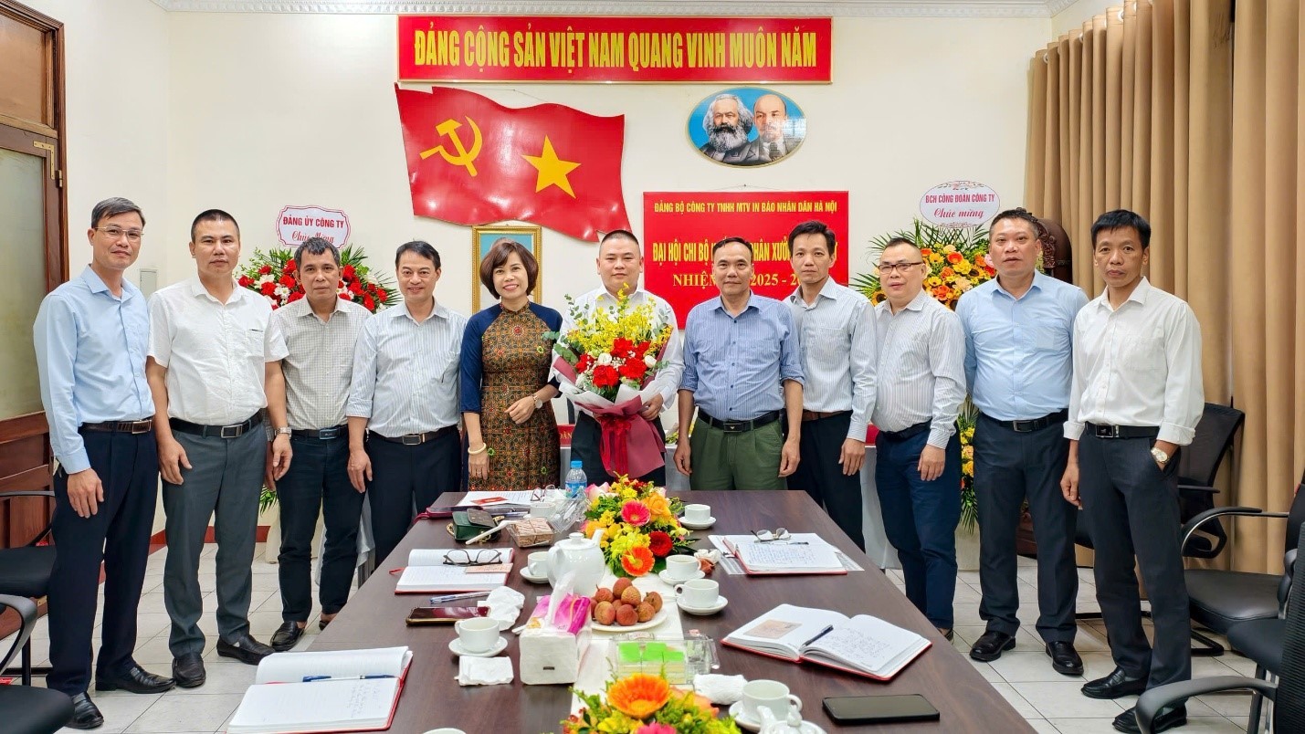 Các Chi bộ thuộc Đảng bộ Công ty TNHH MTV In Báo Nhân Dân Hà Nội tổ chức thành công đại hội nhiệm kỳ 2025 – 2027